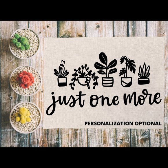 Personalized Linen Placemats-Plants Plant Lover - Picture 1 of 3